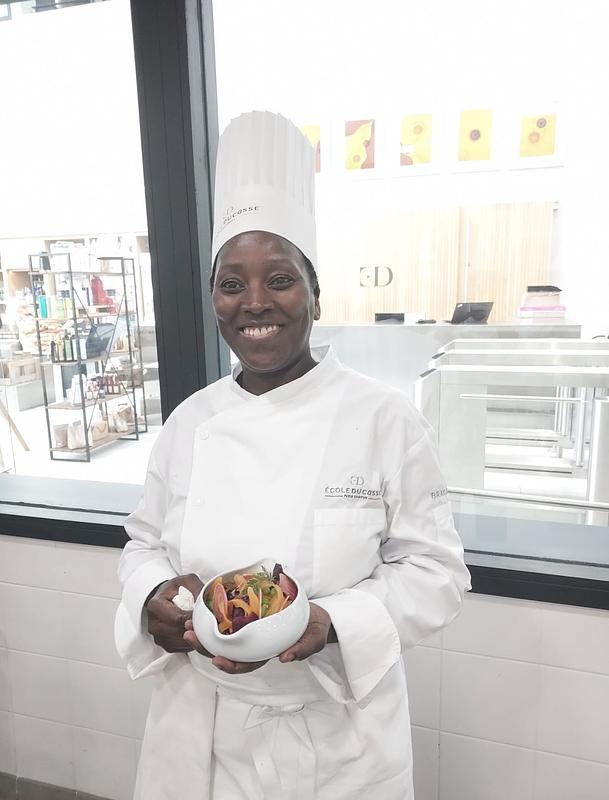 Mama Aminata has graduated from the Ducasse Culinary School!