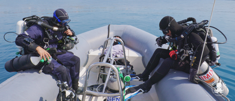 Plongée dans l’obscurité : un filet récupéré à 100 mètres !