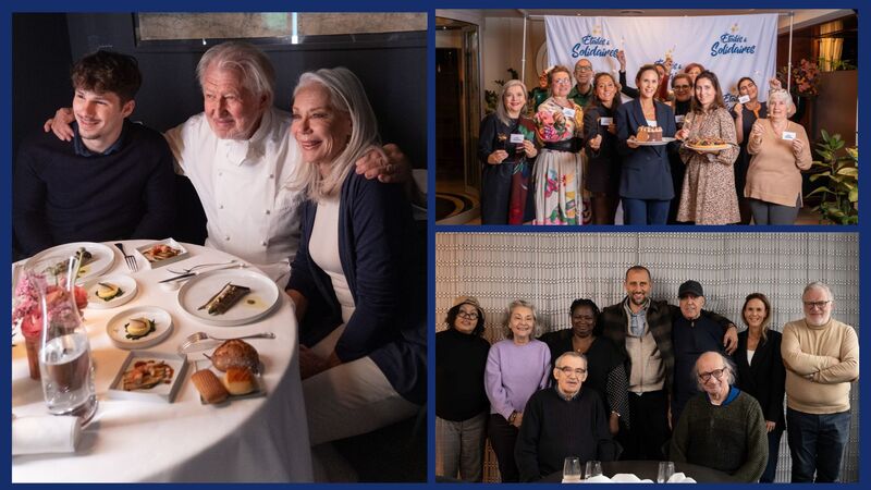 Un acteur à table, un spot avec Pierre Gagnaire à la TV, 7 bougies et des aînés au sourire retrouvé