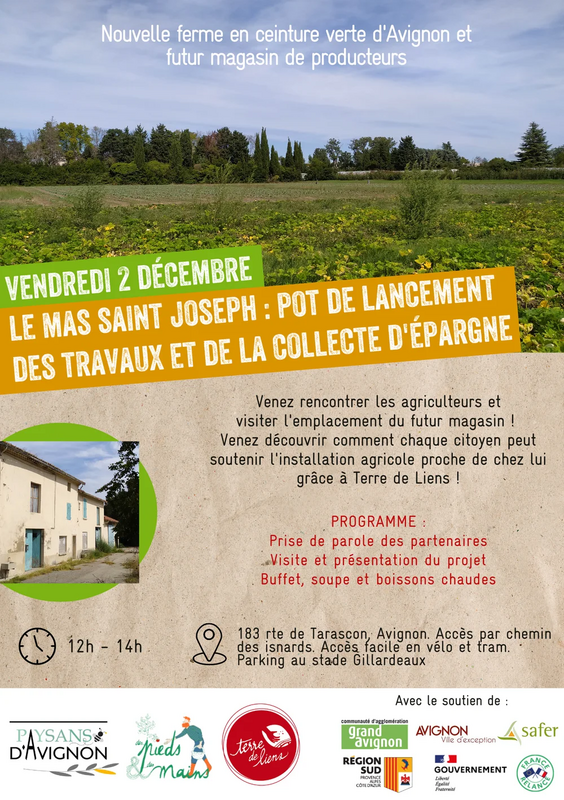 Lancement des travaux et de la collecte au Mas St Joseph