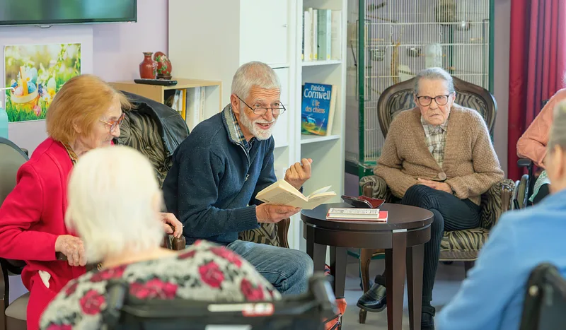 Bringing happiness to isolated elderly people through reading