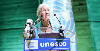 Jane Goodall à l'Unesco