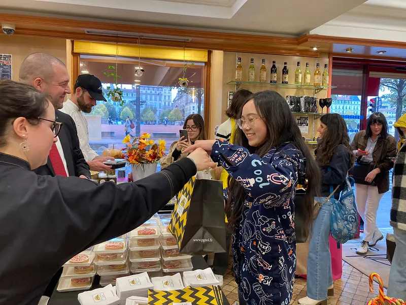 Providing food baskets for the underprivileged