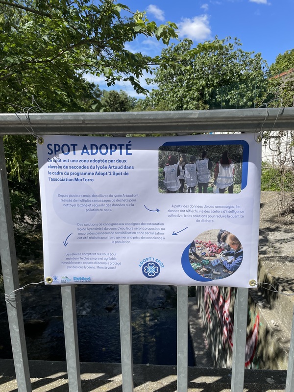 Adopt’1 Spot : Troisième session de ramassage de déchets avec le Lycée Artaud